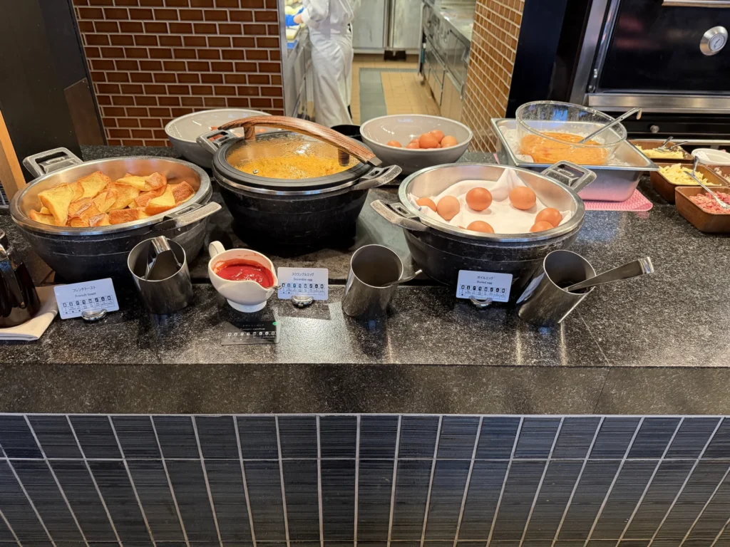 シェラトン鹿児島の朝食の和食コーナー