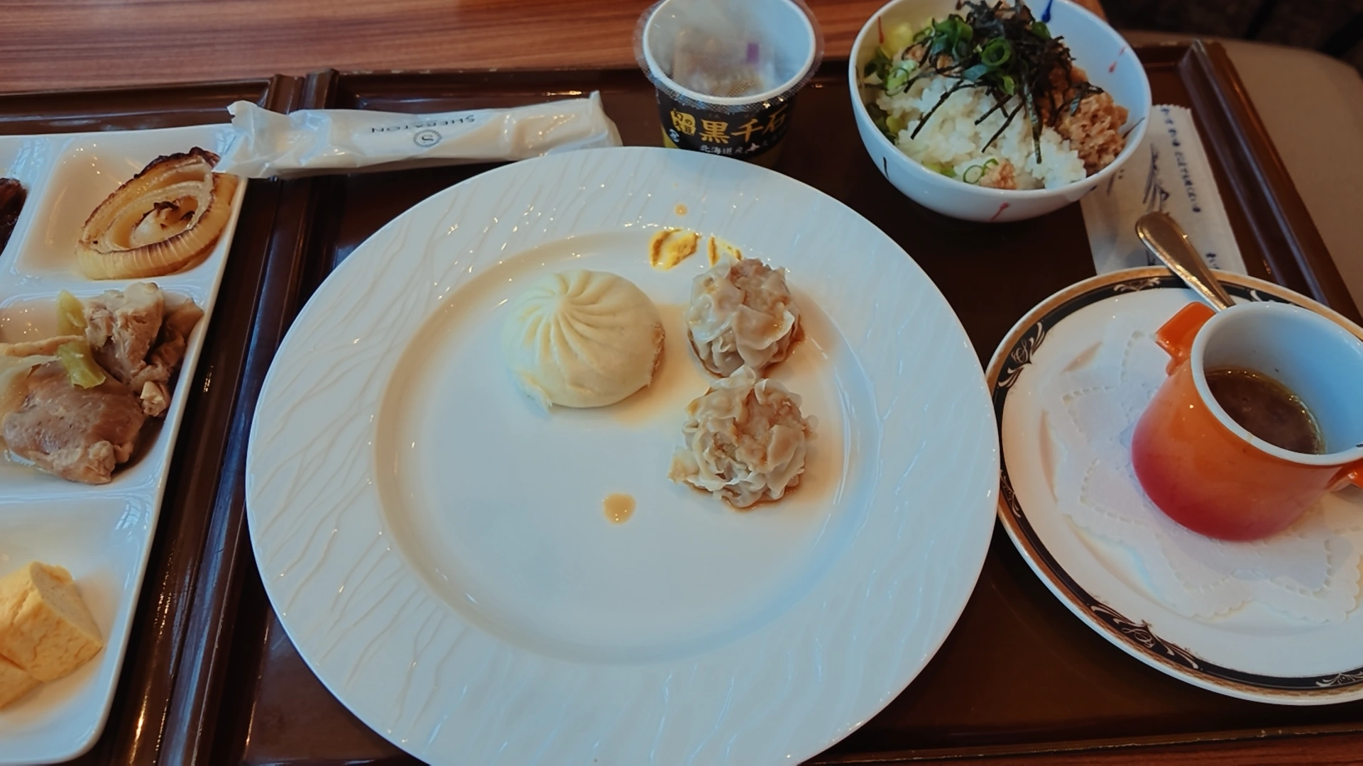神戸ベイシェラトンホテル&タワーズの朝食で取り分けた料理